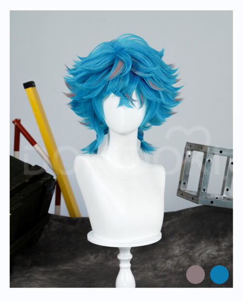 Cosplay Wig Compatible with LoL 伊莎 Character Wig Suitable for role-playing Heat Resistant Stylable Multiple Bright Colors Gift for Comic Exhibition Enthusiasts Holiday