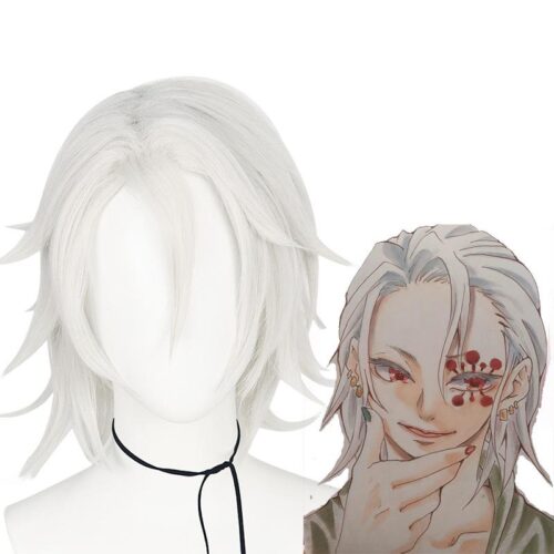 Cosplay Wig Compatible with Kimetsu no Yaiba Uzui Tengen Character Wig Suitable for role-playing Heat Resistant Stylable Multiple Bright Colors Gift for Comic Exhibition Enthusiasts Holiday