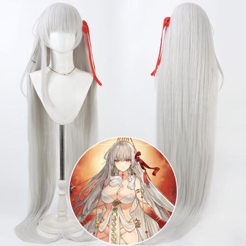 Cosplay Wig Fate Grand Order FGO Durga Character Wig Halloween props Suitable for role-playing Heat Resistant Stylable Multiple Bright Colors Gift for Comic Exhibition Enthusiasts Holiday