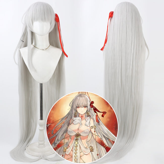 Cosplay Wig Fate Grand Order FGO Durga Character Wig Halloween props Suitable for role-playing Heat Resistant Stylable Multiple Bright Colors Gift for Comic Exhibition Enthusiasts Holiday