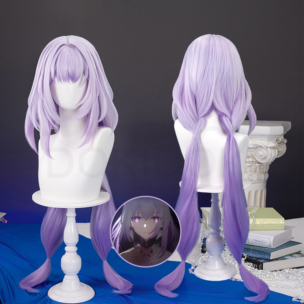Honkai: Star Rail Cadtorice Cosplay Wig Character Wig Halloween props Suitable for role-playing Heat Resistant Stylable Multiple Bright Colors Gift for Comic Exhibition Enthusiasts Holiday
