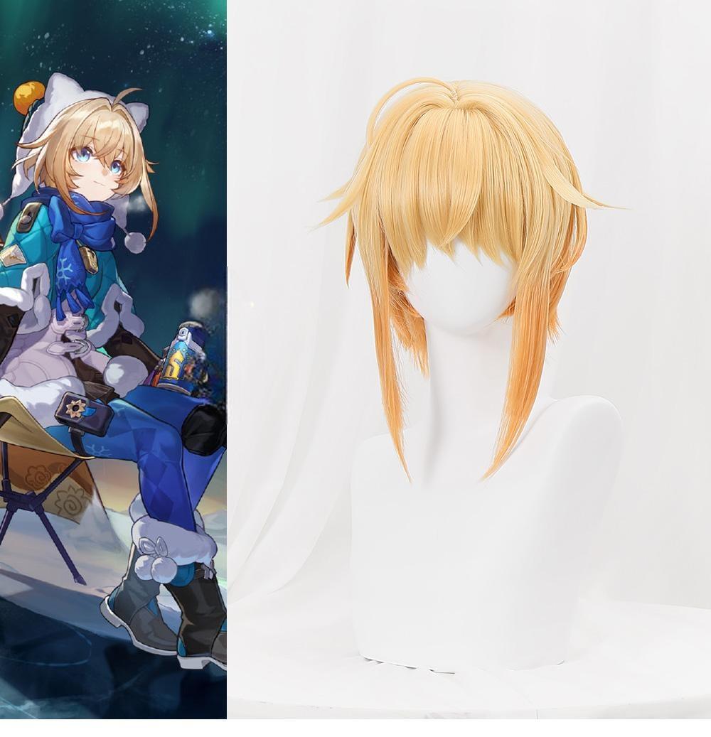 Cosplay Wig Honkai: Star Rail Lynx Landau Character Wig Halloween props Suitable for role-playing Heat Resistant Stylable Multiple Bright Colors Gift for Comic Exhibition Enthusiasts Holiday