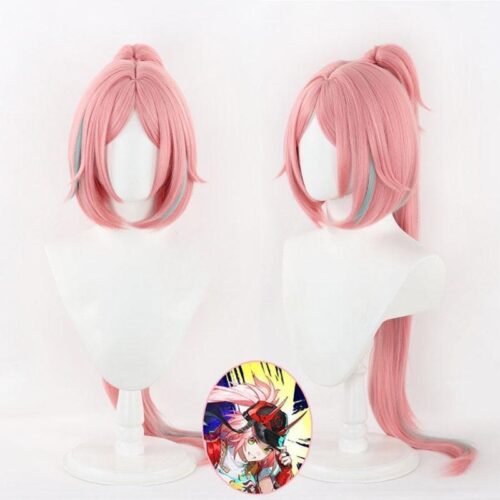 Cosplay Wig Honkai: Star Rail Rappa Character Wig Halloween props Suitable for role-playing Heat Resistant Stylable Multiple Bright Colors Gift for Comic Exhibition Enthusiasts Holiday