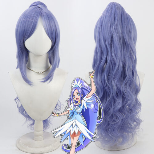Cosplay Wig DokiDoki! Pretty Cure Hishikawa Rikka Character Wig Halloween props Suitable for role-playing Heat Resistant Stylable Multiple Bright Colors Gift for Comic Exhibition Enthusiasts Holiday