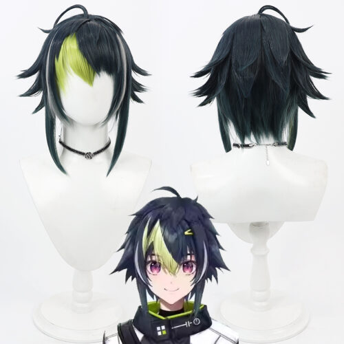 Cosplay Wig Compatible with VTuber Inami Rai Character Wig Suitable for role-playing Heat Resistant Stylable Multiple Bright Colors Gift for Comic Exhibition Enthusiasts Holiday