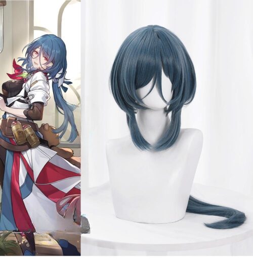 Cosplay Wig Honkai: Star Rail Natasha Character Wig Halloween props Suitable for role-playing Heat Resistant Stylable Multiple Bright Colors Gift for Comic Exhibition Enthusiasts Holiday
