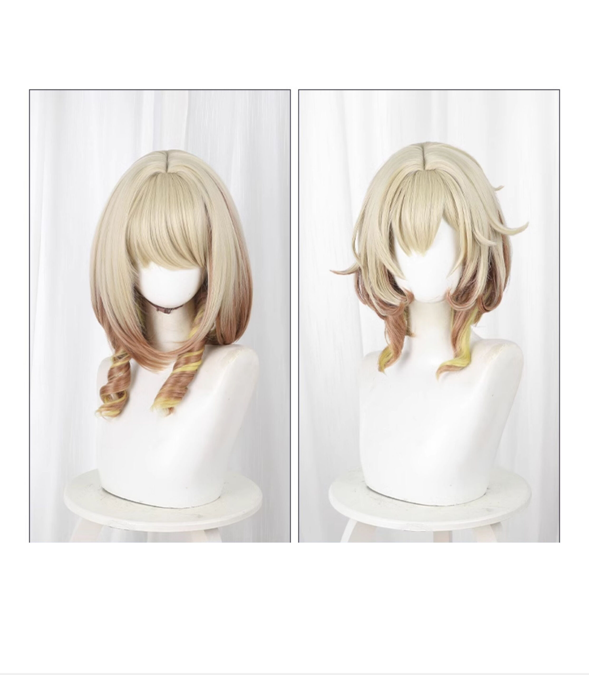 Honkai: Star Rail Aglaea Cosplay Wig Character Wig Halloween props Suitable for role-playing Heat Resistant Stylable Multiple Bright Colors Gift for Comic Exhibition Enthusiasts Holiday