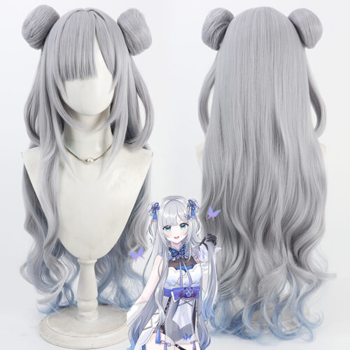 Cosplay Wig VTuber kaga sumire Character Wig Halloween props Suitable for role-playing Heat Resistant Stylable Multiple Bright Colors Gift for Comic Exhibition Enthusiasts Holiday