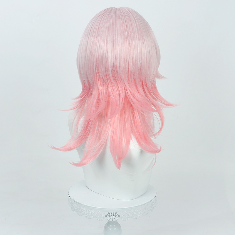 Cosplay Wig Honkai: Star Rail March 7th Character Wig Halloween props Suitable for role-playing Heat Resistant Stylable Multiple Bright Colors Gift for Comic Exhibition Enthusiasts Holiday - Image 2