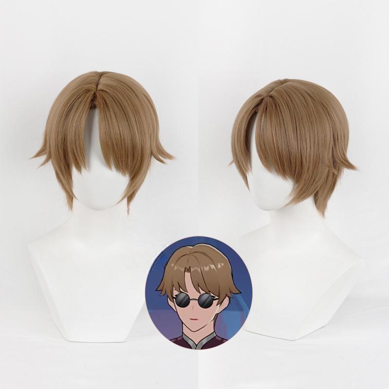 Cosplay Wig Honkai: Star Rail Lyndon Skott Character Wig Halloween props Suitable for role-playing Heat Resistant Stylable Multiple Bright Colors Gift for Comic Exhibition Enthusiasts Holiday