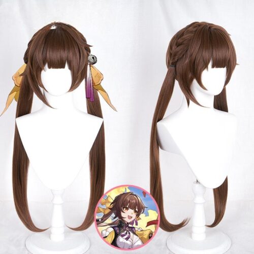 Cosplay Wig Honkai: Star Rail Sushang Character Wig Halloween props Suitable for role-playing Heat Resistant Stylable Multiple Bright Colors Gift for Comic Exhibition Enthusiasts Holiday