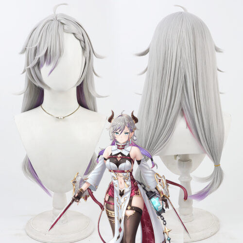 Cosplay Wig Atelier Reslriana:Forgotten Alchemy & the Liberator of Polar Night Valeria Character Wig Halloween props Suitable for role-playing Heat Resistant Stylable Multiple Bright Colors Gift for Comic Exhibition Enthusiasts Holiday