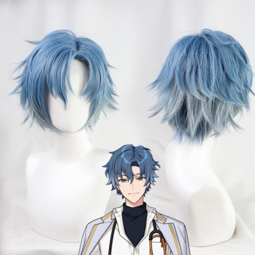 Cosplay Wig Compatible with Under the moonlit Figaro Character Wig Suitable for role-playing Heat Resistant Stylable Multiple Bright Colors Gift for Comic Exhibition Enthusiasts Holiday