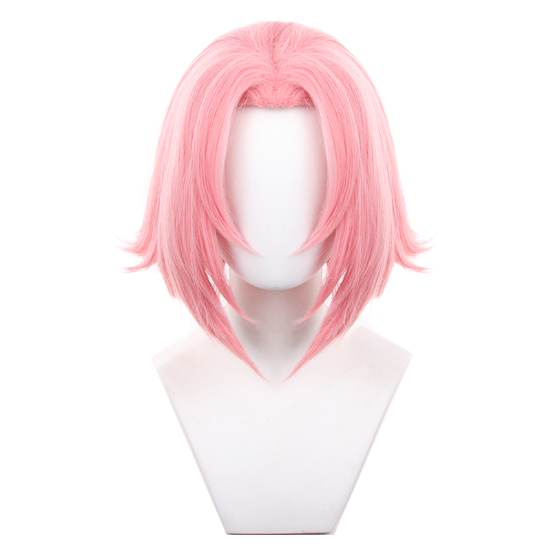 Cosplay Wig Compatible with NARUTO Haruno Sakura Character Wig Halloween props Suitable for role-playing Heat Resistant Stylable Multiple Bright Colors Gift for Comic Exhibition Enthusiasts Holiday - Image 5