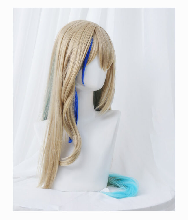 Cosplay Wig Honkai: Star Rail Serval Landau Character Wig Halloween props Suitable for role-playing Heat Resistant Stylable Multiple Bright Colors Gift for Comic Exhibition Enthusiasts Holiday - Image 5