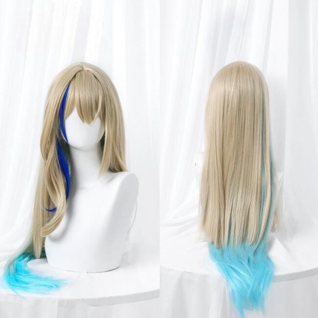 Cosplay Wig Honkai: Star Rail Serval Landau Character Wig Halloween props Suitable for role-playing Heat Resistant Stylable Multiple Bright Colors Gift for Comic Exhibition Enthusiasts Holiday - Image 2