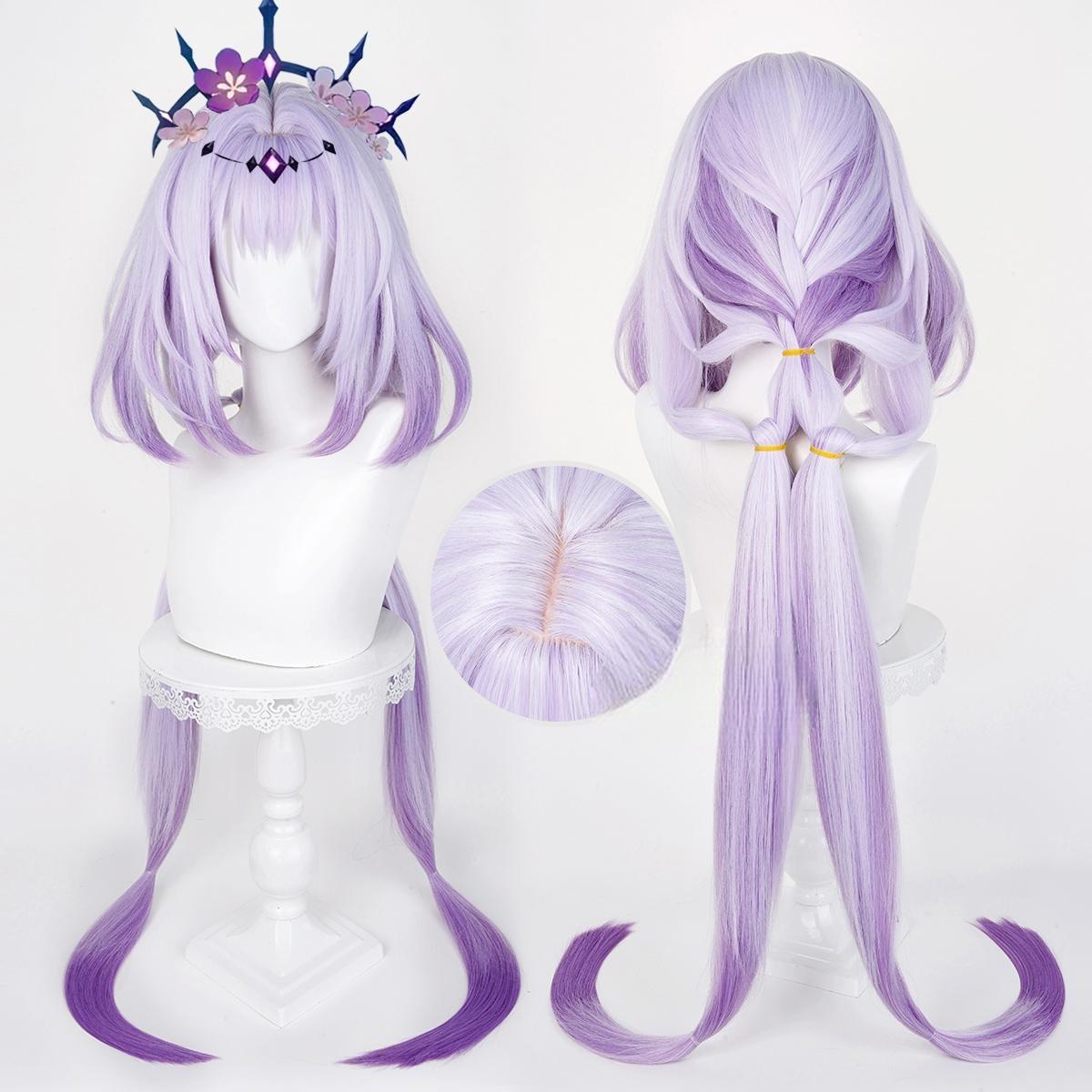 Cosplay Wig Honkai: Star Rail Castorice Character Wig Halloween props Suitable for role-playing Heat Resistant Stylable Multiple Bright Colors Gift for Comic Exhibition Enthusiasts Holiday