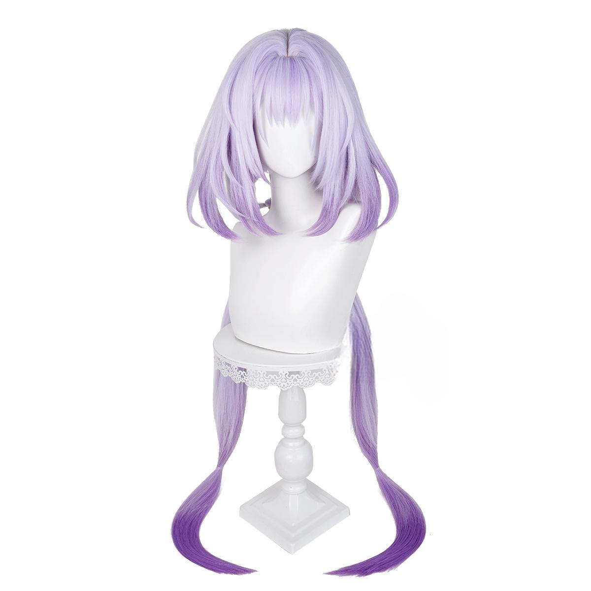 Cosplay Wig Honkai: Star Rail Castorice Character Wig Halloween props Suitable for role-playing Heat Resistant Stylable Multiple Bright Colors Gift for Comic Exhibition Enthusiasts Holiday - Image 2