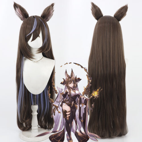 Granblue Fantasy グランブルーファンタジー Cosplay Wig Character Wig Halloween props Suitable for role-playing Heat Resistant Stylable Multiple Bright Colors Gift for Comic Exhibition Enthusiasts Holiday