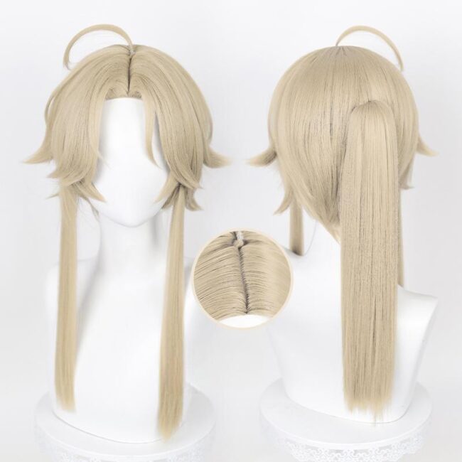 Cosplay Wig Honkai: Star Rail Yanqing Character Wig Halloween props Suitable for role-playing Heat Resistant Stylable Multiple Bright Colors Gift for Comic Exhibition Enthusiasts Holiday - Image 2