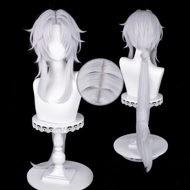 Cosplay Wig Honkai: Star Rail Blade Character Wig Halloween props Suitable for role-playing Heat Resistant Stylable Multiple Bright Colors Gift for Comic Exhibition Enthusiasts Holiday - Image 4
