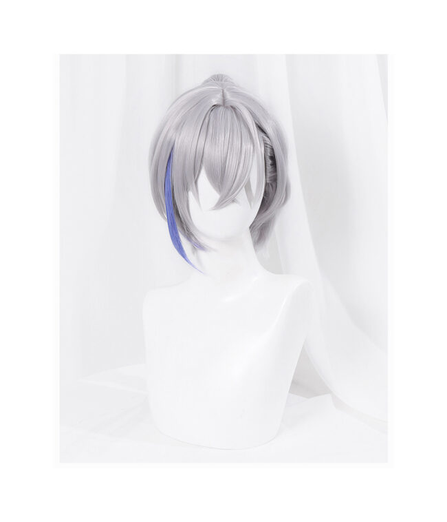 Cosplay Wig Honkai: Star Rail Silver Wolf Character Wig Halloween props Suitable for role-playing Heat Resistant Stylable Multiple Bright Colors Gift for Comic Exhibition Enthusiasts Holiday - Image 3