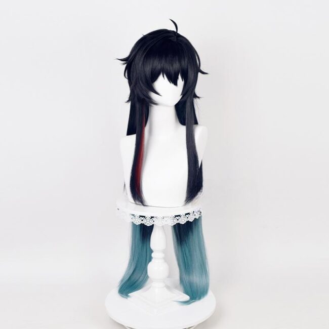 Cosplay Wig Honkai: Star Rail Dan Heng Character Wig Halloween props Suitable for role-playing Heat Resistant Stylable Multiple Bright Colors Gift for Comic Exhibition Enthusiasts Holiday - Image 3