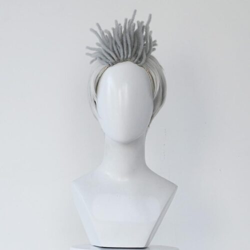 Cosplay Wig Compatible with LoL Ekko Character Wig Suitable for role-playing Heat Resistant Stylable Multiple Bright Colors Gift for Comic Exhibition Enthusiasts Holiday