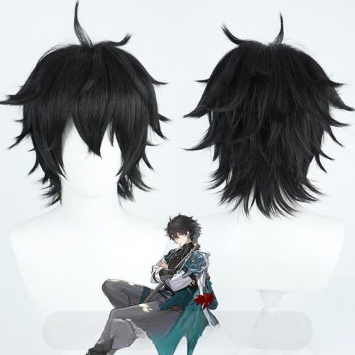 Cosplay Wig Honkai: Star Rail Dan Heng Character Wig Halloween props Suitable for role-playing Heat Resistant Stylable Multiple Bright Colors Gift for Comic Exhibition Enthusiasts Holiday