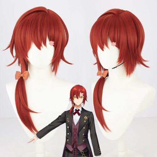 VTuber Hanasaki Miyabi Cosplay Wig Character Wig Halloween props Suitable for role-playing Heat Resistant Stylable Multiple Bright Colors Gift for Comic Exhibition Enthusiasts Holiday