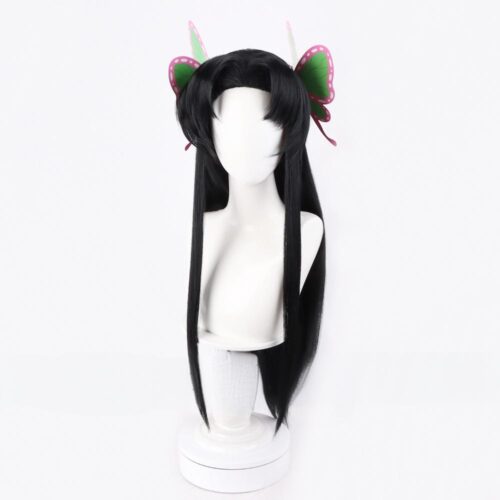Cosplay Wig Compatible with Kimetsu no Yaiba Kochou Kanae Character Wig Halloween props Suitable for role-playing Heat Resistant Stylable Multiple Bright Colors Gift for Comic Exhibition Enthusiasts Holiday