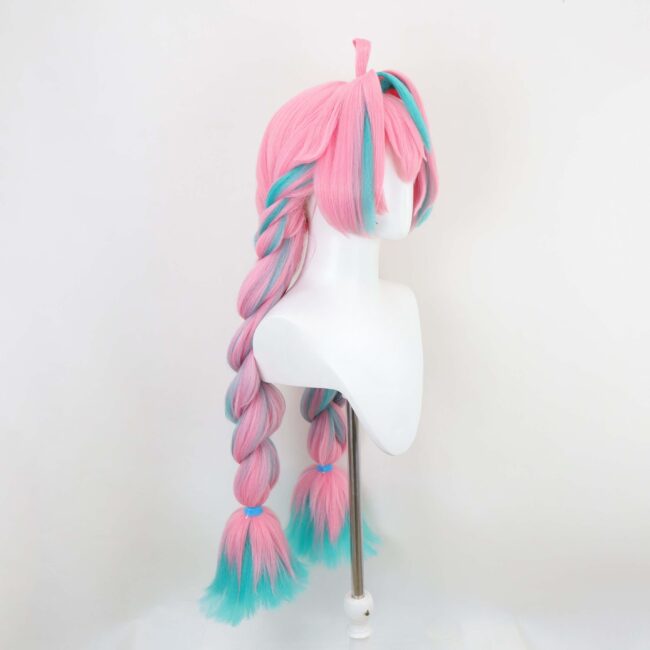 Cosplay Wig Compatible with Genshin impact Vanessa Character Wig Halloween props Suitable for role-playing Heat Resistant Stylable Multiple Bright Colors Gift for Comic Exhibition Enthusiasts Holiday - Image 2