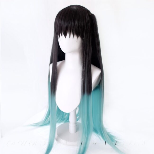 Cosplay Wig Compatible with Kimetsu no Yaiba Tokitou Muichirou Character Wig Halloween props Suitable for role-playing Heat Resistant Stylable Multiple Bright Colors Gift for Comic Exhibition Enthusiasts Holiday - Image 4