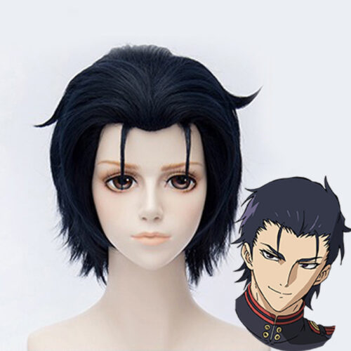 Cosplay Wig Compatible with Seraph of the end Guren Ichinose Character Wig Halloween props Suitable for role-playing Heat Resistant Stylable Multiple Bright Colors Gift for Comic Exhibition Enthusiasts Holiday