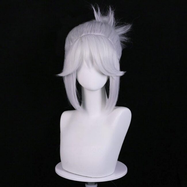 Cosplay Wig Compatible with Valorant JETT Character Wig Halloween props Suitable for role-playing Heat Resistant Stylable Multiple Bright Colors Gift for Comic Exhibition Enthusiasts Holiday