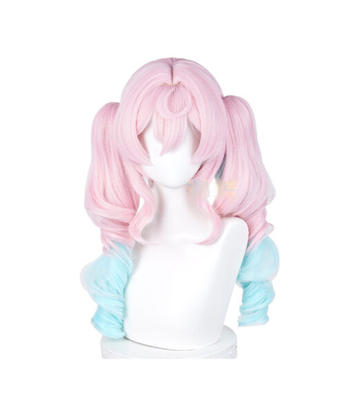 Cosplay Wig Compatible with Honkai: Star Rail Hyacine Character Wig Halloween props Suitable for role-playing Heat Resistant Stylable Multiple Bright Colors Gift for Comic Exhibition Enthusiasts Holiday
