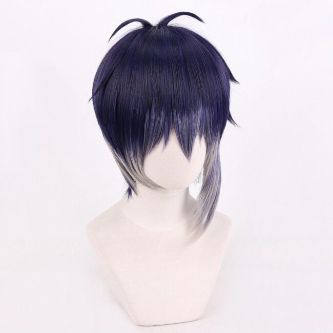 Cosplay Wig Compatible with Touken Ranbu Mikazuki Munechika Character Wig Halloween props Suitable for role-playing Heat Resistant Stylable Multiple Bright Colors Gift for Comic Exhibition Enthusiasts Holiday - Image 2
