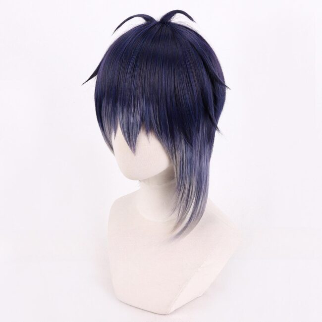 Cosplay Wig Compatible with Touken Ranbu Mikazuki Munechika Character Wig Halloween props Suitable for role-playing Heat Resistant Stylable Multiple Bright Colors Gift for Comic Exhibition Enthusiasts Holiday - Image 3