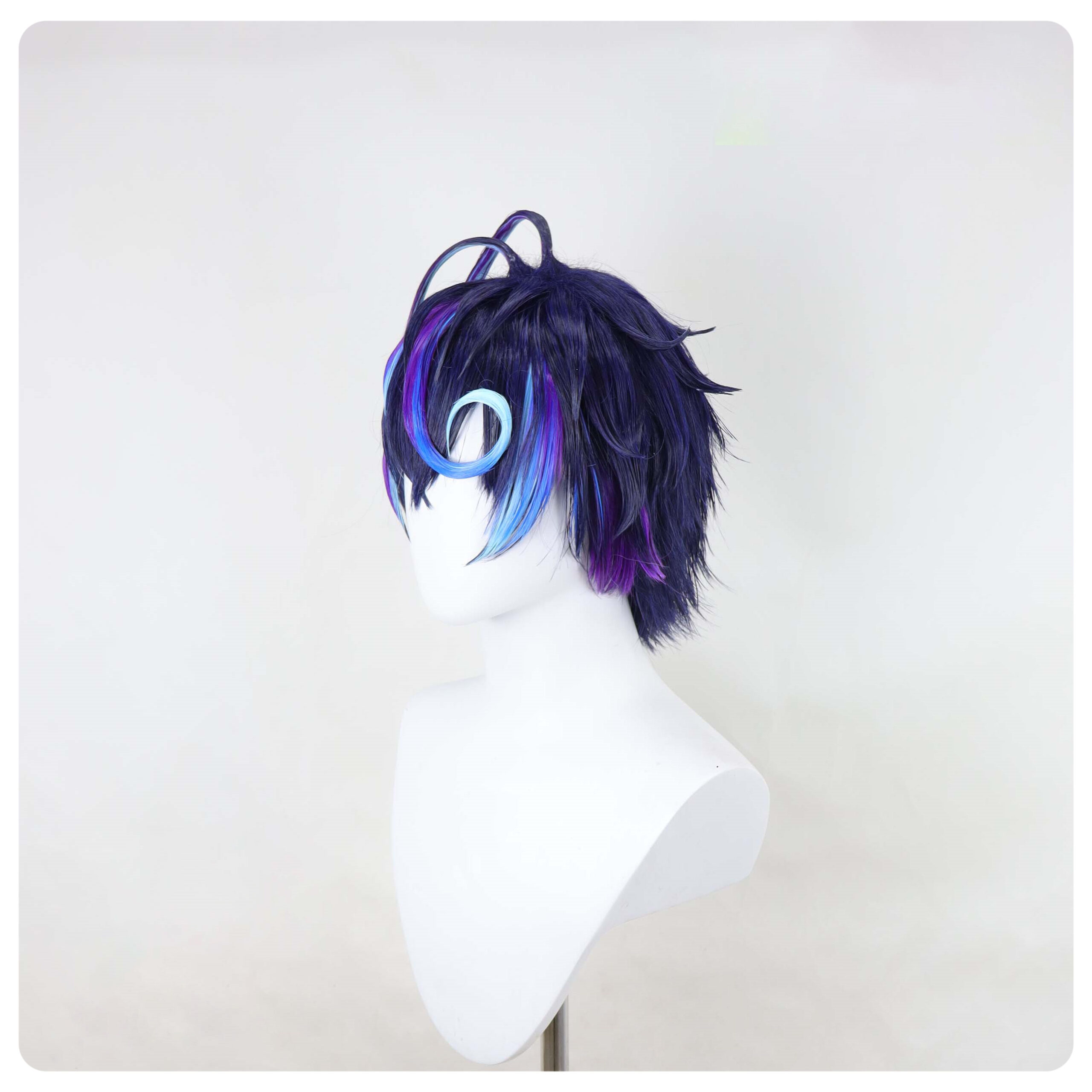 Cosplay Wig Compatible with WACCA Luin Character Wig Suitable for role-playing Heat Resistant Stylable Multiple Bright Colors Gift for Comic Exhibition Enthusiasts Holiday - Image 4