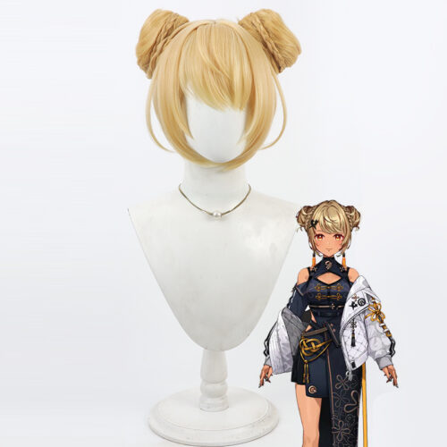 Cosplay Wig Compatible with VTuber 神成きゅぴ Character Wig Halloween props Suitable for role-playing Heat Resistant Stylable Multiple Bright Colors Gift for Comic Exhibition Enthusiasts Holiday