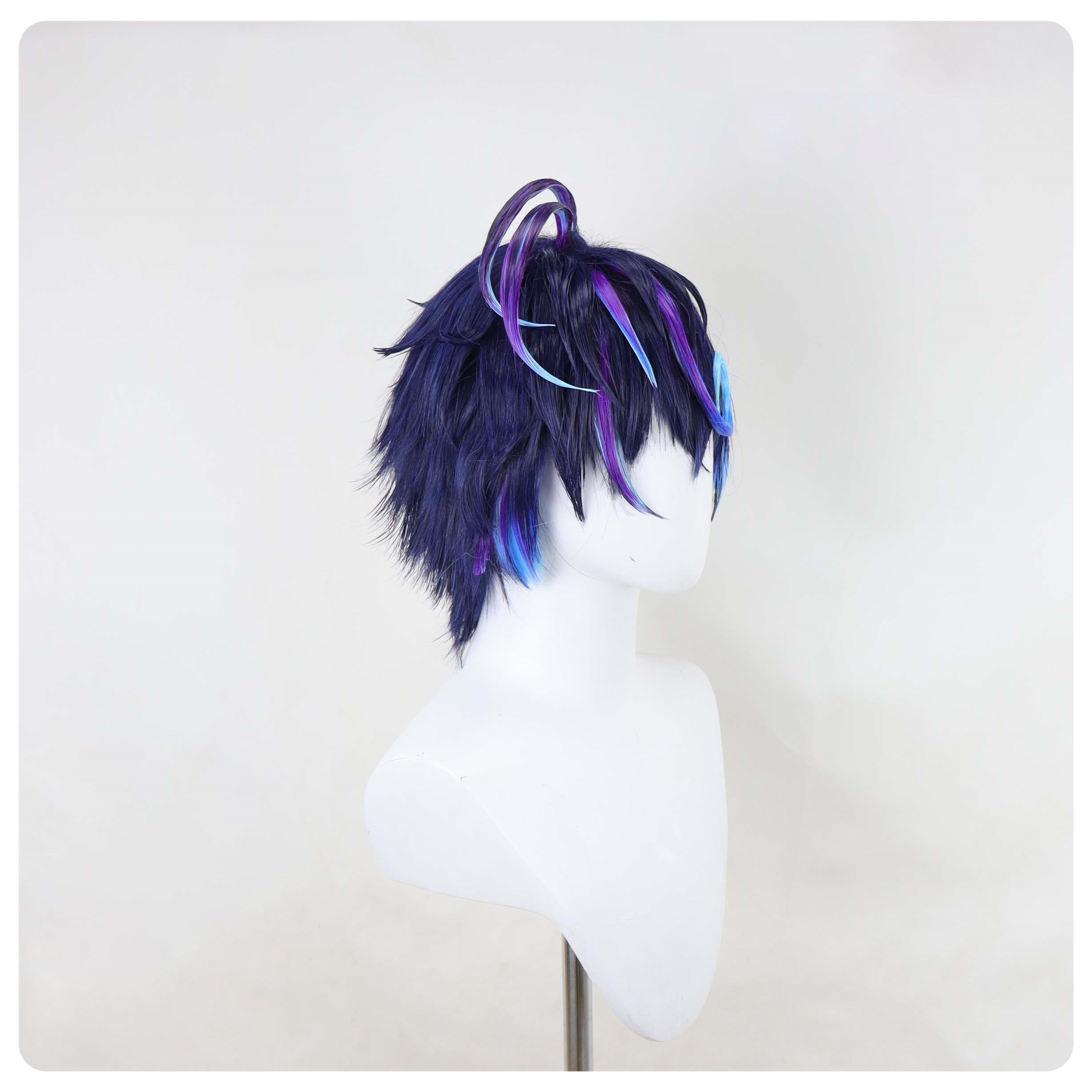 Cosplay Wig Compatible with WACCA Luin Character Wig Suitable for role-playing Heat Resistant Stylable Multiple Bright Colors Gift for Comic Exhibition Enthusiasts Holiday - Image 2