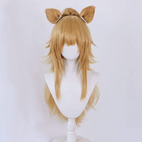 Cosplay Wig Compatible with Arknights Vina Victoria Character Wig Halloween props Suitable for role-playing Heat Resistant Stylable Multiple Bright Colors Gift for Comic Exhibition Enthusiasts Holiday