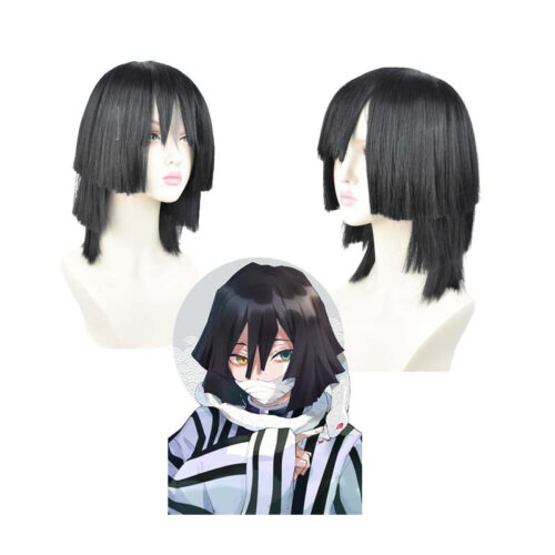 Cosplay Wig Compatible with Kimetsu no Yaiba Iguro Obanai Character Wig Halloween props Suitable for role-playing Heat Resistant Stylable Multiple Bright Colors Gift for Comic Exhibition Enthusiasts Holiday