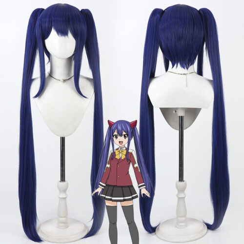 Cosplay Wig Compatible with FAIRY TAIL Wendy Marvell Character Wig Halloween props Suitable for role-playing Heat Resistant Stylable Multiple Bright Colors Gift for Comic Exhibition Enthusiasts Holiday