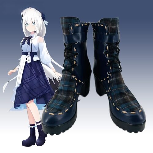 Cosplay Colorful Shoes Compatible with Vtuber Hakui Koyori Anime and Games Gift for Role Playing Enthusiasts Comic Exhibitions Parties Photography Costumes Graduation Season Dress Up
