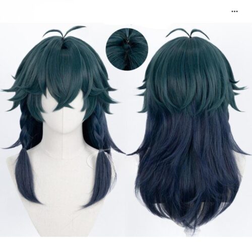 Cosplay Wig Compatible with King of Glory qin gi si han Character Wig Halloween props Suitable for role-playing Heat Resistant Stylable Multiple Bright Colors Gift for Comic Exhibition Enthusiasts Holiday