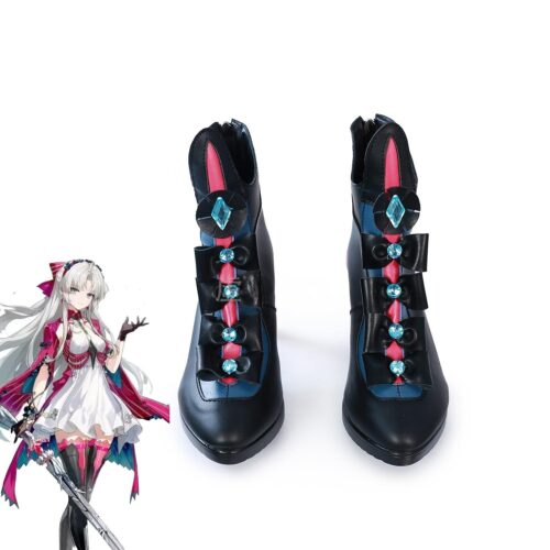 Cosplay Colorful Shoes Compatible with WutheringWaves Carlotta Anime and Games Gift for Role Playing Enthusiasts Comic Exhibitions Parties Photography Costumes Graduation Season Dress Up