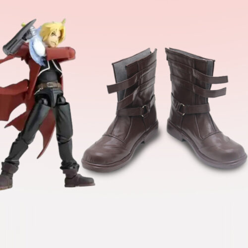 Cosplay Colorful Shoes Compatible with FULLMETAL ALCHEMIST Edward Elric Anime and Games Gift for Role Playing Enthusiasts Comic Exhibitions Parties Photography Costumes Graduation Season Dress Up