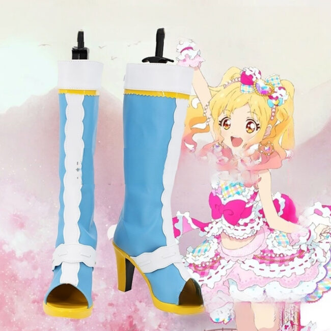 Cosplay Colorful Shoes Compatible with Aikatsu STARS! Nijino Yume Anime and Games Gift for Role Playing Enthusiasts Comic Exhibitions Parties Photography Costumes Graduation Season Dress Up