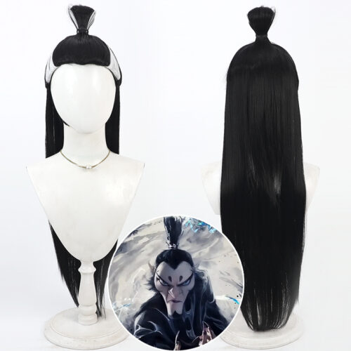 Cosplay Wig Compatible with Ne Zha 申公豹 Character Wig Halloween props Suitable for role-playing Heat Resistant Stylable Multiple Bright Colors Gift for Comic Exhibition Enthusiasts Holiday